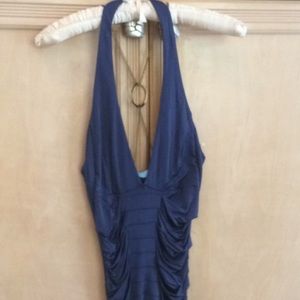 Marciano Blue Top w/Gold Chain